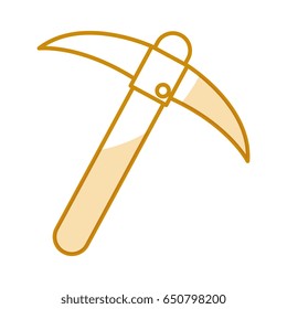 mine pick isolated icon