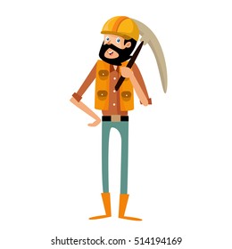 Mine Professional Worker Miner Vector