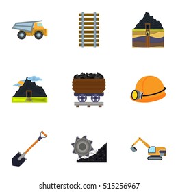 Mine set icons in cartoon style. Big collection of mine vector symbol stock illustration