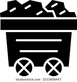 Ilustración de diseño de icono de Vector de mina