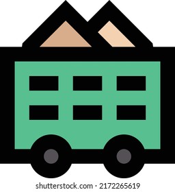 Ilustración del vector de minas en un fondo transparente.Símbolos de calidad superior.Icono del vector de trazo para el diseño de concepto y gráfico.