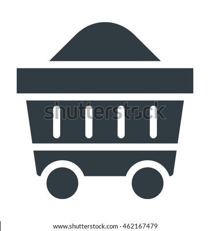 Minecart Colored Vector Icon