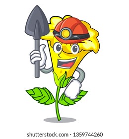 Miner allamanda flowers in a cartoon pots