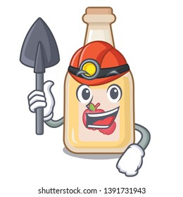 Miner apple cider in the character shape