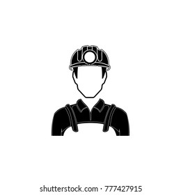 miner avatar icon. Characters of professions Icon. Premium quality graphic design. Signs, symbols collection, simple icon for websites, web design, mobile app on white background