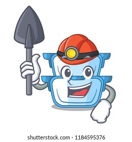 Miner cartoon double boiler for the cooking