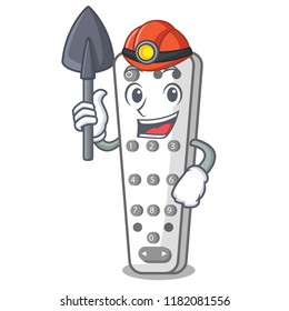 Miner cartoon remote control from TV device