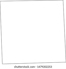 Miner County map in the state of south dakota