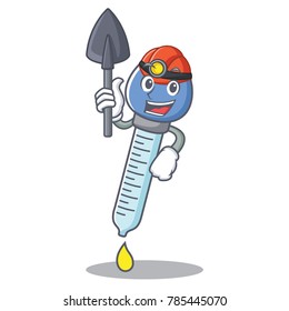 Miner dropper character cartoon style