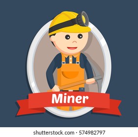 miner in emblem color