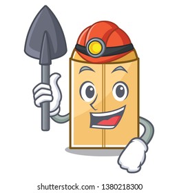 Miner envelope mailer in the mascot closet