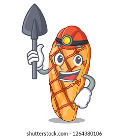 Miner grilled chicken with mix salad cartoon