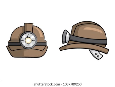 Miner Hard Hat Front And Side View