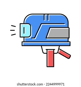 vector de icono de color de casco minero. señal de casco de minero. ilustración de símbolo aislado