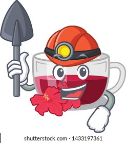 Miner hibiscus tea is served character glasses