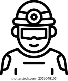 Miner Icon. Construction worker icon