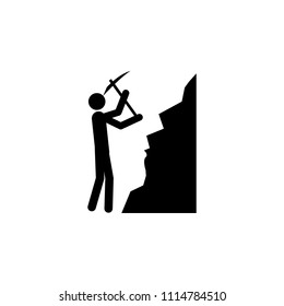 miner icon. Element of people at work icon for mobile concept and web apps. Detailed miner icon can be used for web and mobile on white background