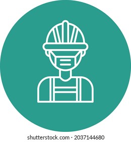 Miner icon vector image. Can also be used for web apps, mobile apps and print media.