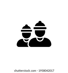 Miner icon in vector. Logotype