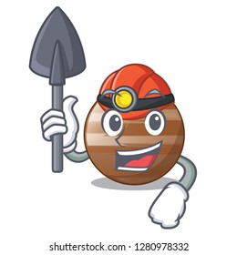 Miner jupiter planet the isolated with mascot