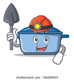 Miner kitchen character cartoon style