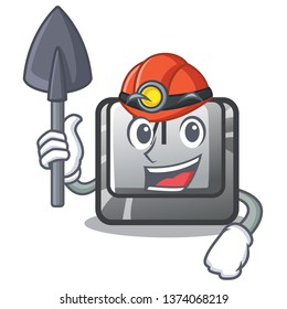 Miner M button installed in game cartoons