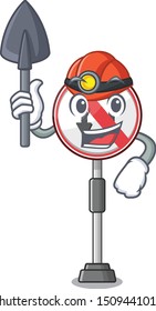 Miner no u turn isolated the mascot
