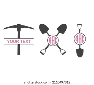  Miner Pickaxe SVG, Pickaxe split, Mining SVG, Pickaxe monogram,  Pickaxe Icons, Coal mining Icons