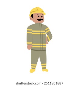 Profissão mineira representada em ilustrações de vetor industrial