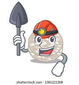 Miner rice cakes served on cartoon board