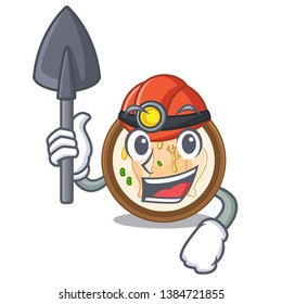 Miner samgyetang in the a character shape
