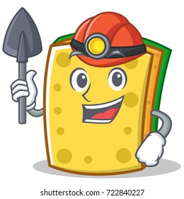 Miner sponge cartoon character funny