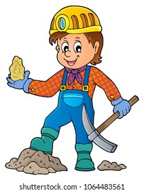 Miner Theme Bild 1 - eps10 Vektorgrafik.