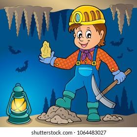 Miner theme image 3 - eps10 vector illustration.