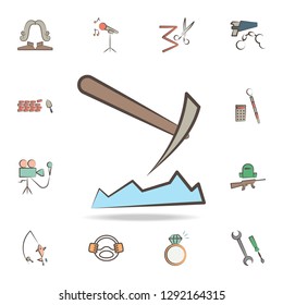 miner tools icon. Detailed set of tools of various profession icons. Premium graphic design. One of the collection icons for websites, web design, mobile app