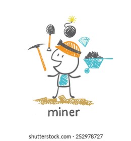 miner tools illustration