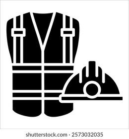 Miner Uniforms Icon Element For Design