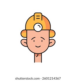 Miner Vector icon stock illustration