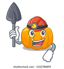 Miner yellow pump in the character basket