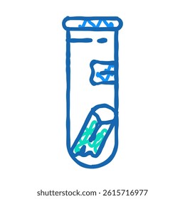 mineral analysis mining doodle icon sketch vector. mineral analysis mining sign. isolated symbol illustration