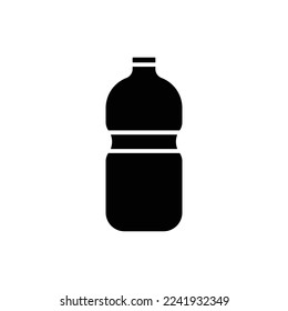 Mineral bottles icon illustration. glyph icon style. icon related to fitness. Simple vector design editable