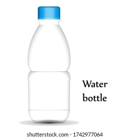 Mineral drinking bottle, templates suitable for retailing and selling drinking water, eps files that can be edited layer by layer