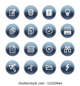 Mineral drop document icons