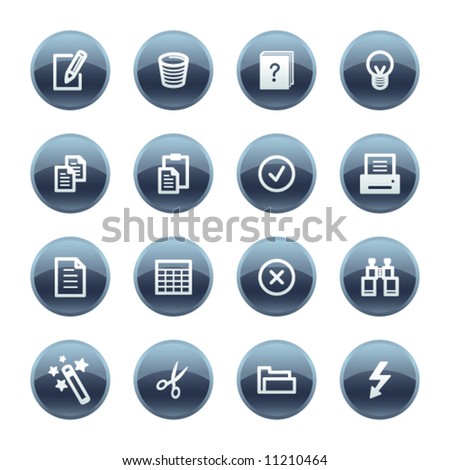 Mineral drop document icons