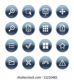 Mineral drop image viewer icons