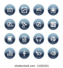 Mineral drop media icons