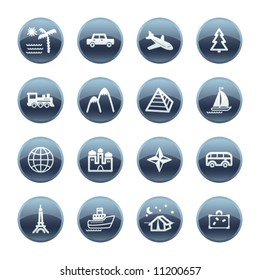 Mineral drop travel icons