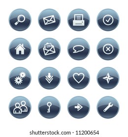 Iconos web de caída de minerales