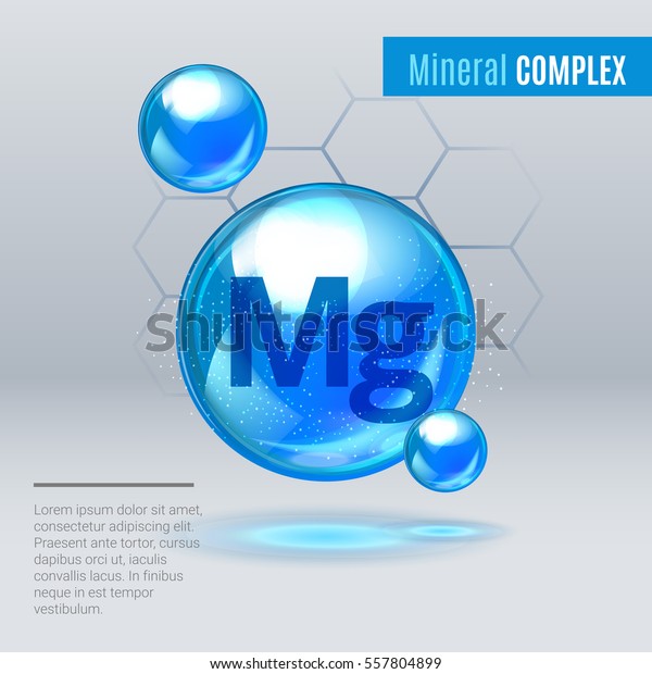 ミネラルmgマグネシウムブルーシニングピルカプセルアイコン 化学式を持つミネラルビタミン複合体 シャイニングシアンの物質が落ちる ヒース広告のメディア ベクターイラスト のベクター画像素材 ロイヤリティフリー