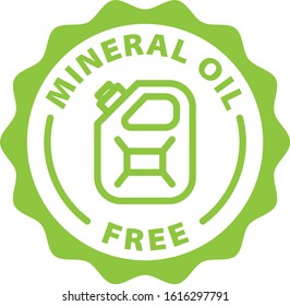 
Mineral Oil Free Green Outline Icon